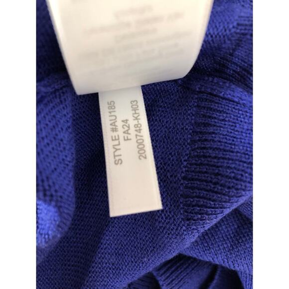 J. Crew Merino Wool Sweater Turtleneck Blue NWT XL - Picture 5 of 7